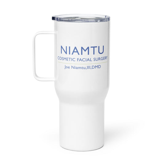 Travel mug with a handle